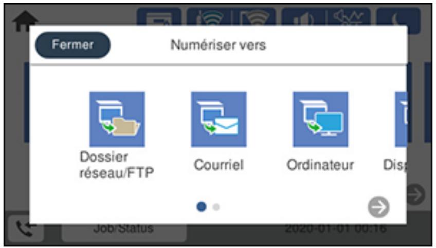 EPSON ECOTANK ET-5850 - Numérisation vers un dossier réseau ou un serveur FTP - 1