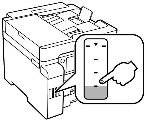 EPSON ECOTANK ET-5850 - Vérification des niveaux d'encre sur le produit - 1