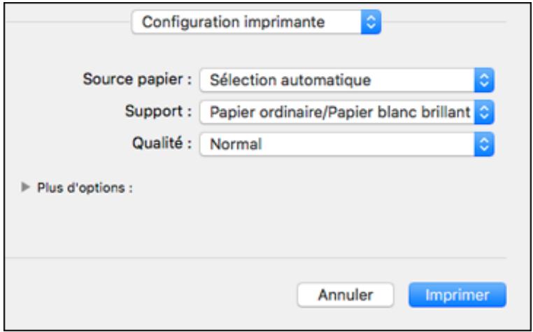 EPSON ECOTANK ET-5850 - Impression de documents ou de photos - Mac - 1
