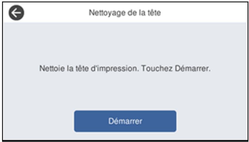 EPSON ECOTANK ET-5850 - Nettoyage de la tête d'impression en utilisant le panneau de commande - 1