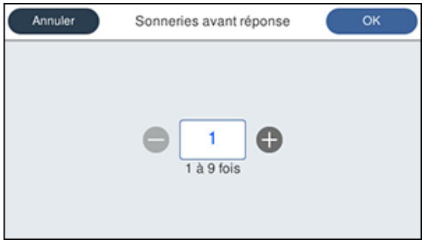 EPSON ECOTANK ET-5850 - Réglage du nombre de sonneries avant réponse - 1