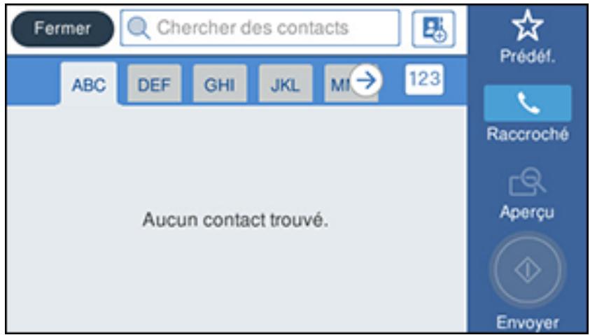 EPSON ECOTANK ET-5850 - Creation d'un contact - 2