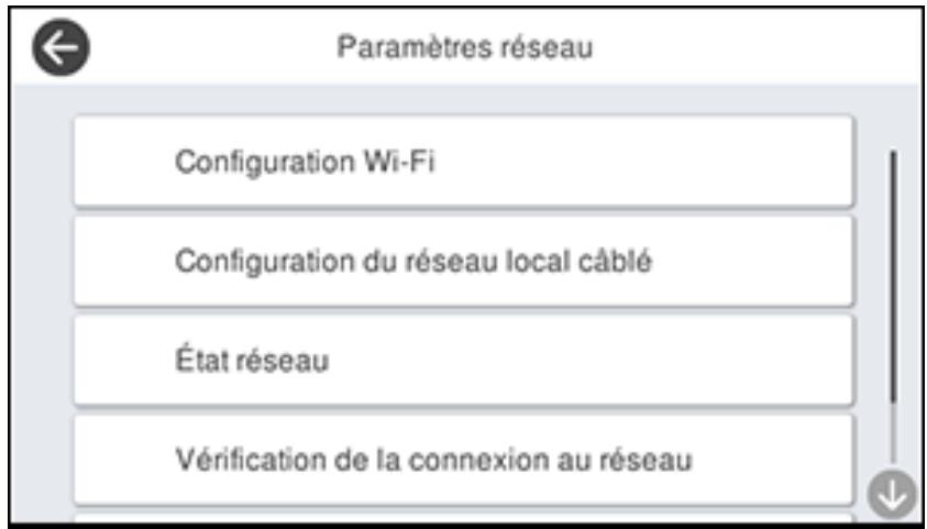EPSON ECOTANK ET-5850 - Configuration des paramètres du serveur de courriel - 1