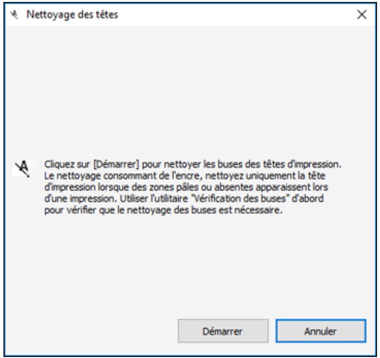 EPSON ECOTANK ET-5850 - Nettoyage de la tête d'impression en utilisant le panneau de commande - 4