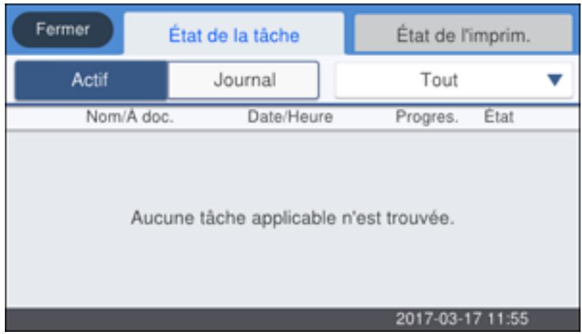 EPSON ECOTANK ET-5850 - Vérification de l'etat des télécopies - 1
