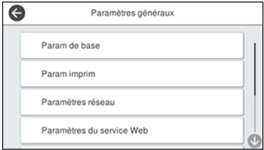 EPSON ECOTANK ET-5850 - Désactivation du_retour automatique à l'écran d'accueil - 1
