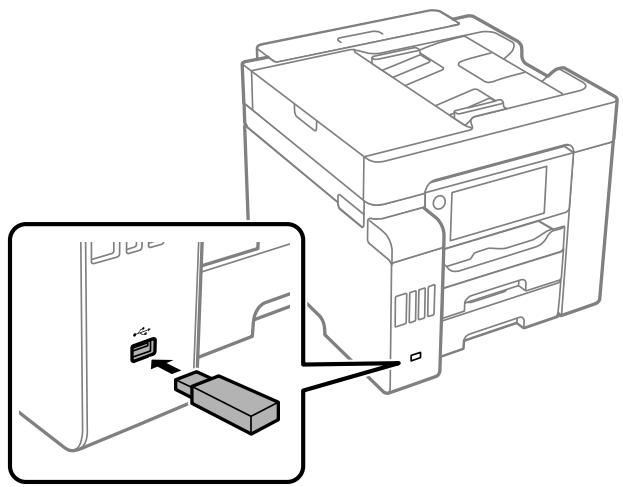EPSON ECOTANK ET-5850 - Connexion d'un dispositif USB - 1