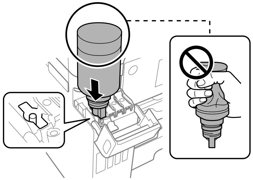 EPSON ECOTANK ET-5850 - Remplissage des réservoirs d'encre - 4