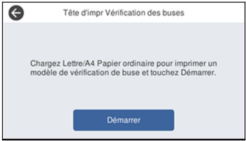EPSON ECOTANK ET-5850 - Sélectionnez Tête d'impr Vérification des buses. - 1