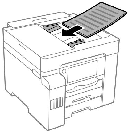 EPSON ECOTANK ET-5850 - Positionnement des originaux dans le chargeur automatique de documents - 3