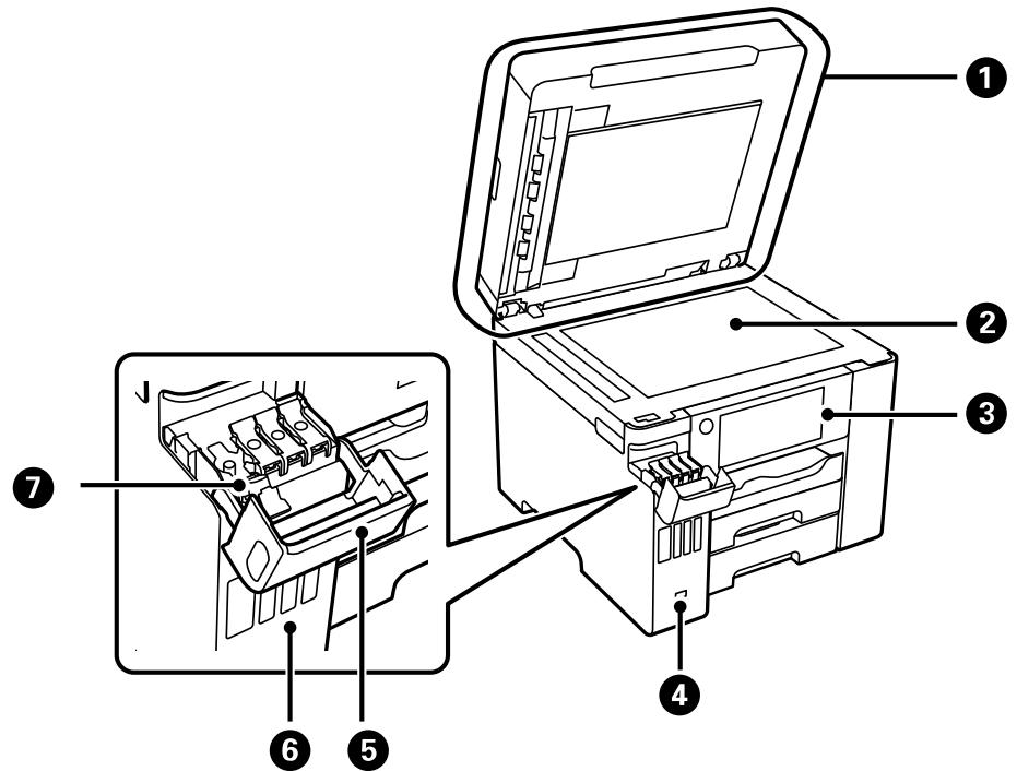 EPSON ECOTANK ET-5850 - Pièces du produit - Intérieur - 1