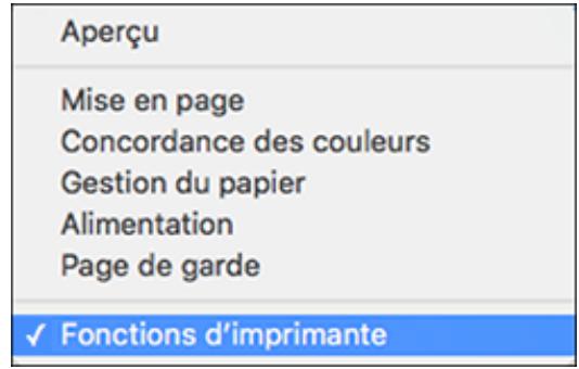 EPSON ECOTANK ET-5850 - Sélection des paramètres d'impression de base - Logiciel d'impression PostScript - Mac - 5
