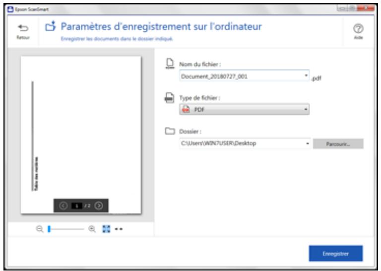 EPSON ECOTANK ET-5850 - Enregistrement d'une numérisation - 1