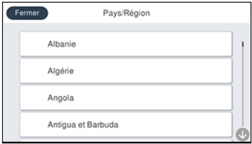 EPSON ECOTANK ET-5850 - Sélection de votre pays ou région - 1