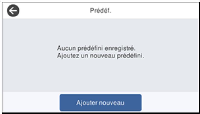 EPSON ECOTANK ET-5850 - Utilisation des paramètres prédéfinis - 1