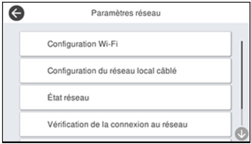 EPSON ECOTANK ET-5850 - Impression d'un rapport de connexion réseau - 1