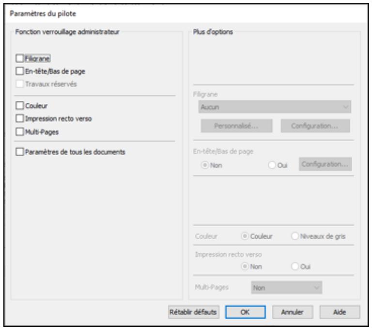 EPSON ECOTANK ET-5850 - Cette fenêtre s'affiche : - 1