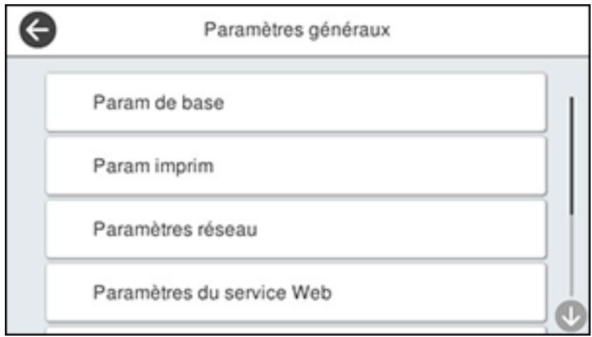 EPSON ECOTANK ET-5850 - Ajustement de la luminosité de l'écran - 1