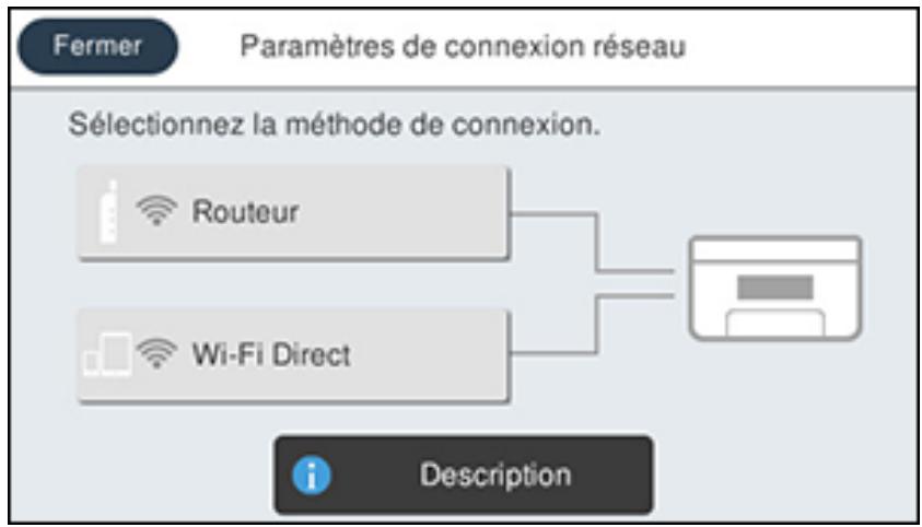 EPSON ECOTANK ET-5850 - Modification du nom du réseau et du mot de passer Wi-Fi Direct - 1