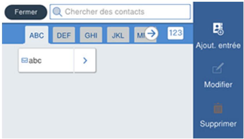EPSON ECOTANK ET-5850 - Enregistrement de contacts pour la numérisation FTP ou vers dossier réseau - Web Config - 1