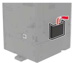 LEXMARK CX922DE - CX923DTE - CX923DXE - CX924DTE - CX924DXE - Installation de l'unité de finition d'agrafage/perforation ou l'unité de finition de livret - 3