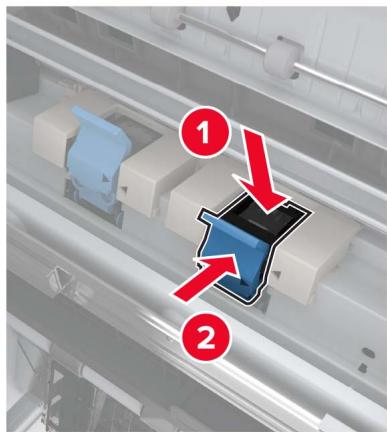 LEXMARK CX922DE - CX923DTE - CX923DXE - CX924DTE - CX924DXE - Bourrage d'agrafes dans l'unité de finition de livret - 4