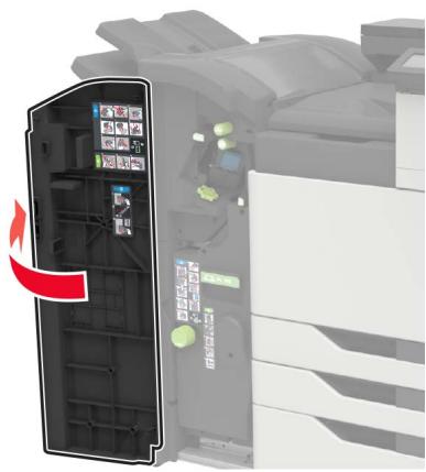 LEXMARK CX922DE - CX923DTE - CX923DXE - CX924DTE - CX924DXE - Bourrage d'agrafes dans l'unité de finition avec agrafage et perforation - 1