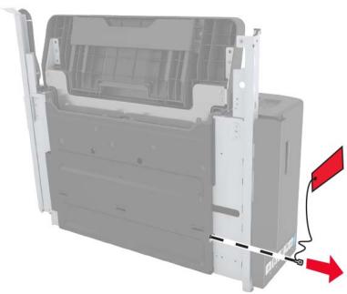 LEXMARK CX922DE - CX923DTE - CX923DXE - CX924DTE - CX924DXE - Installation de l'unité de finition d'agrafage - 3
