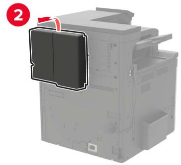 LEXMARK CX922DE - CX923DTE - CX923DXE - CX924DTE - CX924DXE - Retirez les guide-papier. - 7