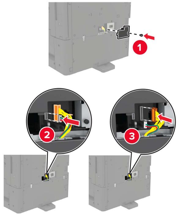 LEXMARK CX922DE - CX923DTE - CX923DXE - CX924DTE - CX924DXE - Installation du tiroir de 3 000 feuilles - 4