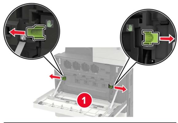 LEXMARK CX922DE - CX923DTE - CX923DXE - CX924DTE - CX924DXE - Remplacement de la bouteille de récupération de toner - 1