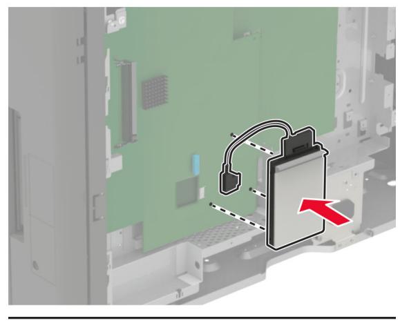LEXMARK CX922DE - CX923DTE - CX923DXE - CX924DTE - CX924DXE - Installation d'un disque dur sur l'imprimante - 7