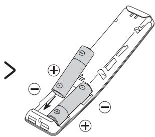 SAMSUNG 50TU8515 - UE43TU8515 - Colocação de pilhas no Controlo Remoto Intelligente da Samsung - 2
