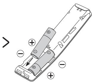 SAMSUNG 50TU8515 - UE43TU8515 - Satta i batterier i Samsung Smart Remote - 2