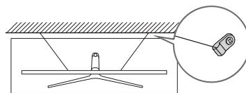 SAMSUNG 50TU8515 - UE43TU8515 - Preventing the TV from falling - 2