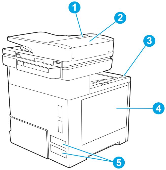 HP LASERJET ENTERPRISE FLOW MFP M631H - Vue arrière de l'imprimante - 1
