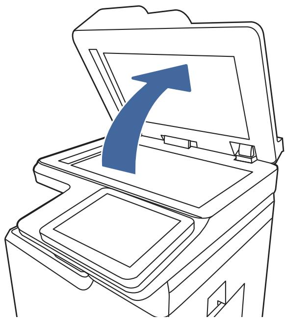 HP LASERJET ENTERPRISE FLOW MFP M631H - Vérifier que la vitre du scanner est dépourvue de saleté et de souillures - 2