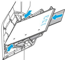 HP LASERJET ENTERPRISE FLOW MFP M631H - Bac 1 : orientation du papier - 5