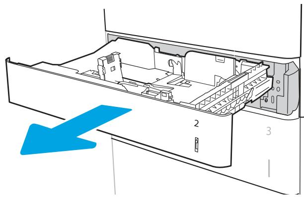 HP LASERJET ENTERPRISE FLOW MFP M631H - Chargement du papier dans le bac 2 et les bacs de 550 feuilles - 4