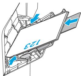 HP LASERJET ENTERPRISE FLOW MFP M631H - Bac 1 : orientation du papier - 4