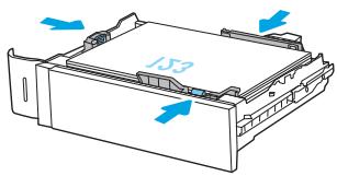 HP LASERJET ENTERPRISE FLOW MFP M631H - Orientation du papier du bac 2 et des bacs de 550 feuilles - 3
