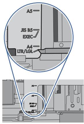A5 JIS B5 EXEC A4 LTR/LGL