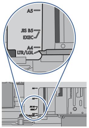 A5 JIS B5 EXEC A4 LTR/LGL
