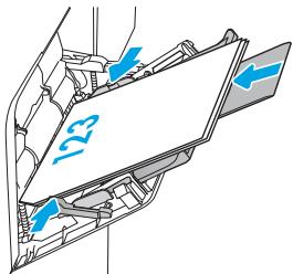 HP LASERJET ENTERPRISE FLOW MFP M631H - Bac 1 : orientation du papier - 2