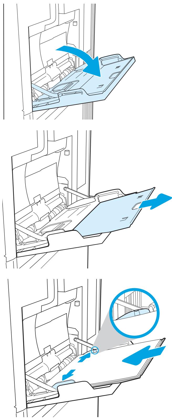 HP LASERJET ENTERPRISE FLOW MFP M631H - Chargement du bac 1 - 2