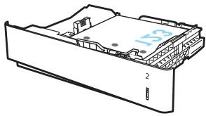 HP LASERJET ENTERPRISE FLOW MFP M631H - Orientation du papier du bac 2 et des bacs de 550 feuilles - 5