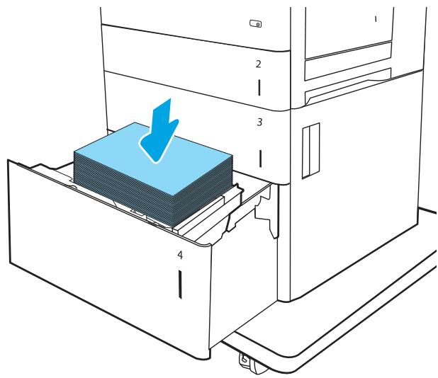 HP LASERJET ENTERPRISE FLOW MFP M631H - Réglez le levier du format de papier sur la position adéquate. - 4