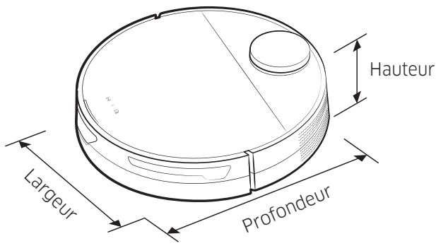SAMSUNG JET BOT - Caracteristiques techniques de l'appareil - 1