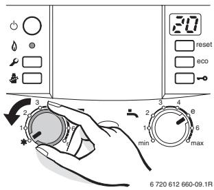 ELM LEBLANC ODEALIS NGVT 24-1H CF - Mode été (pas de chauffage, eau chaude sanitaire uniquement) - 1