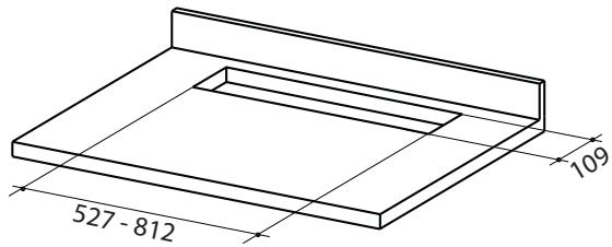SMEG KDD90VXNE - Perçage du plan de support - 1